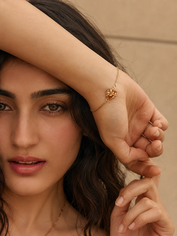 Golden Bloom Adjustable Bracelet