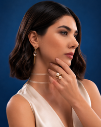 Veloura Crystal Tassel Earrings