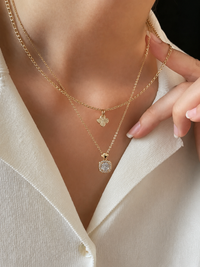 Aurielle Double Charm Layered Necklace