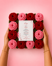Luxury Crochet Flower Box | Personalized Romantic Gift