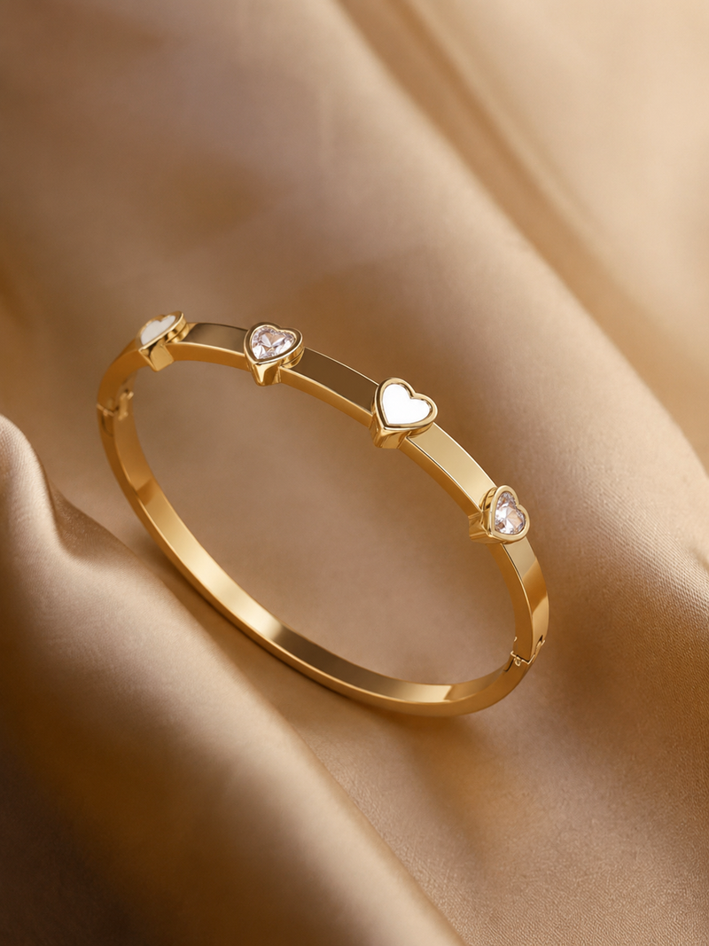 Golden Heart Aura Bracelet