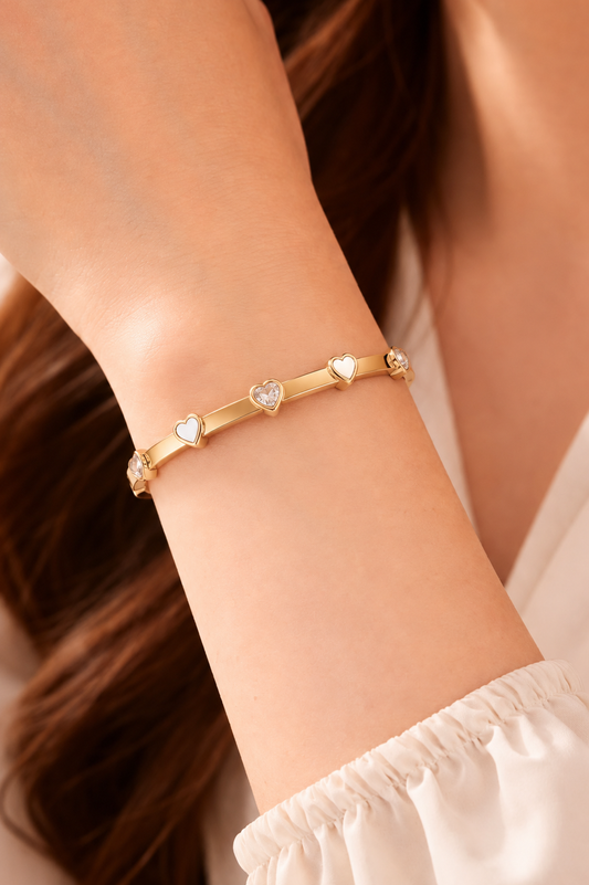 Golden Heart Aura Bracelet
