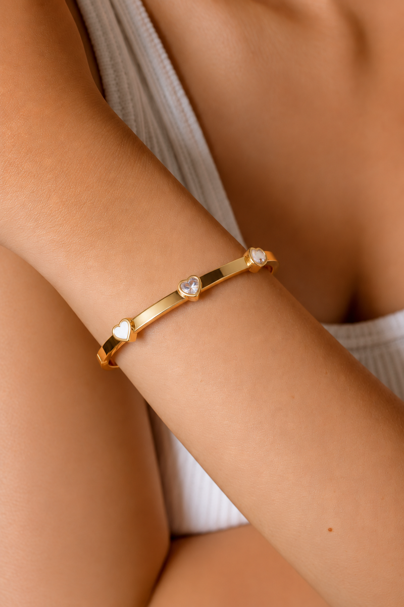 Golden Heart Aura Bracelet