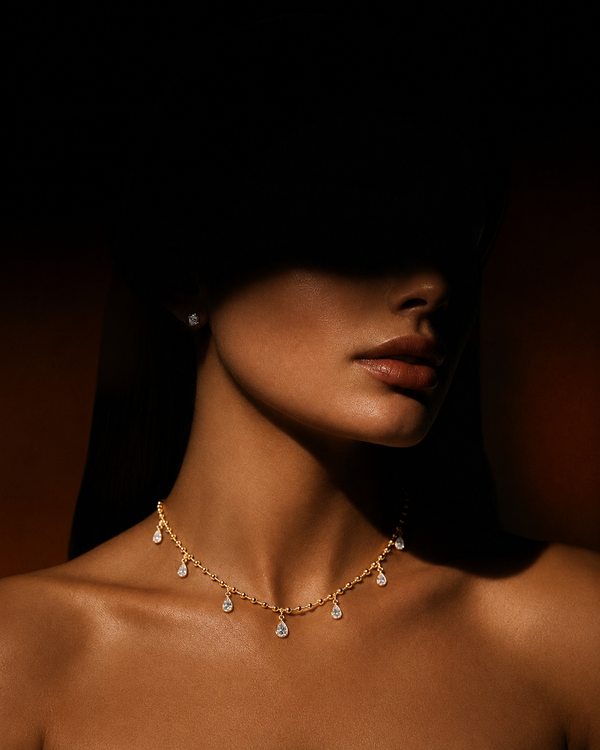 Serenity Crystal Drape Necklace