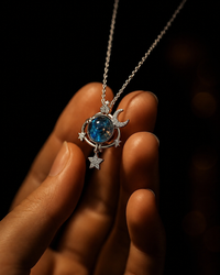 Celestial Galaxy Pendant Necklace
