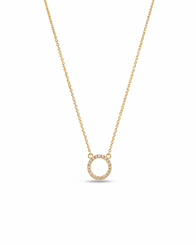 Celestial Spark Halo Necklace