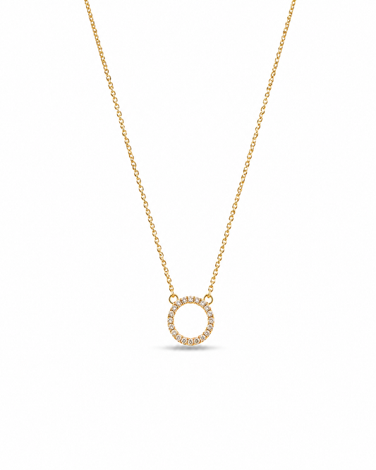 Celestial Spark Halo Necklace