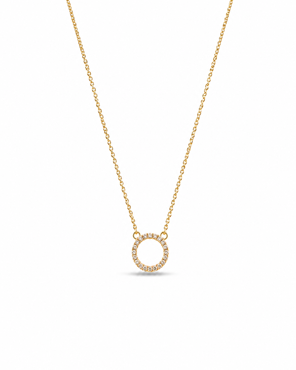 Celestial Spark Halo Necklace