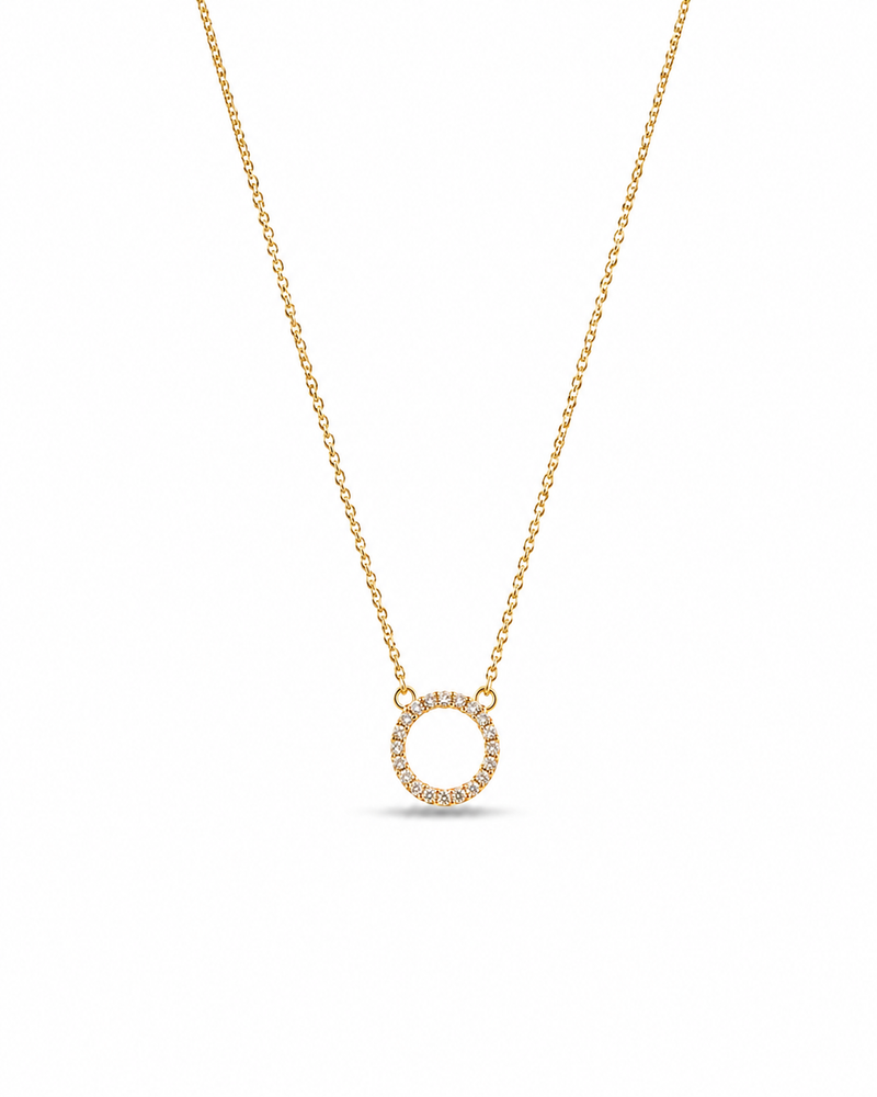 Celestial Spark Halo Necklace