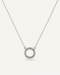 Celestial Spark Halo Necklace
