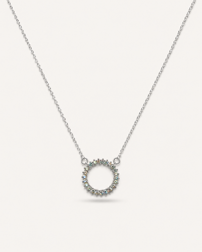 Celestial Spark Halo Necklace