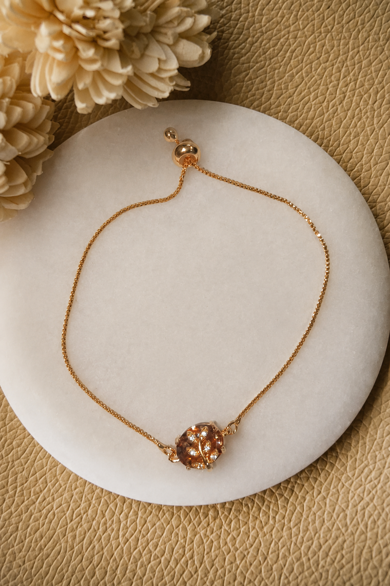 Golden Bloom Adjustable Bracelet