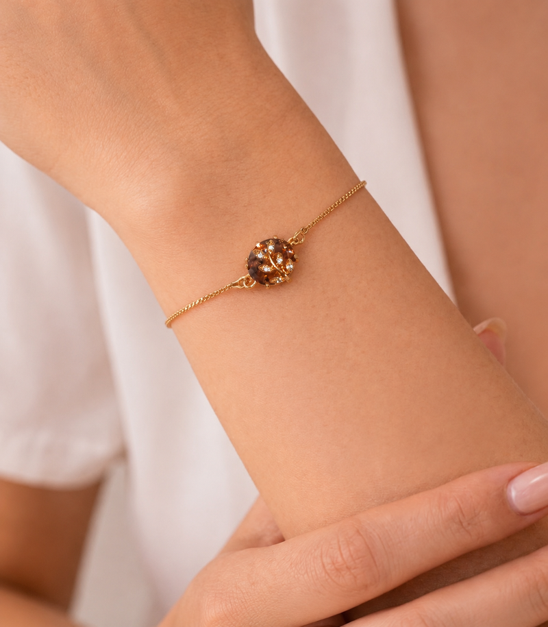 Golden Bloom Adjustable Bracelet