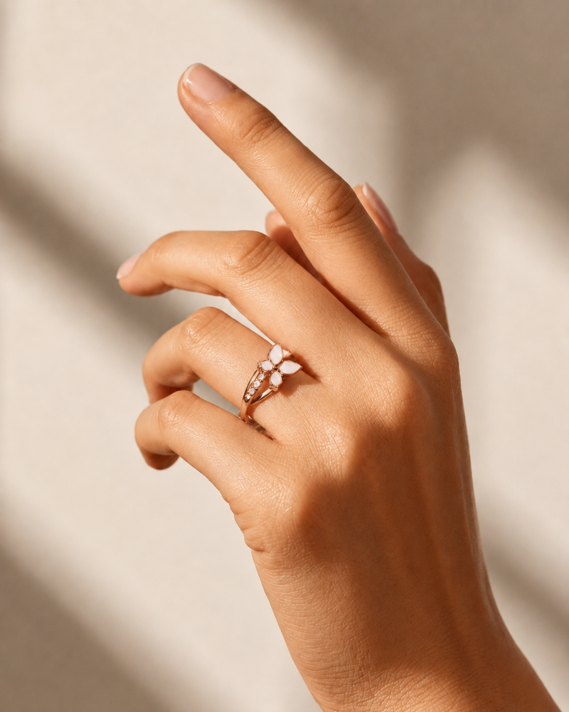 Rose Papillon Ring