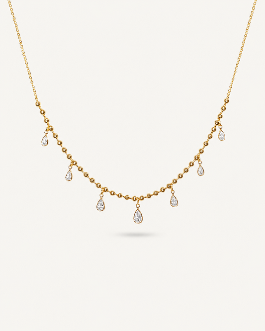 Serenity Crystal Drape Necklace