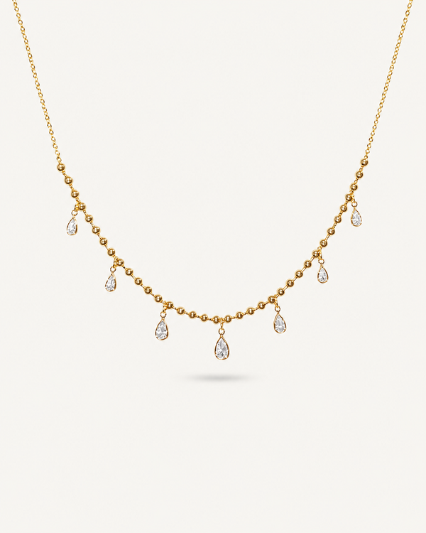Serenity Crystal Drape Necklace