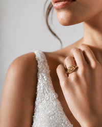 Infinity Swirl Gold Ring
