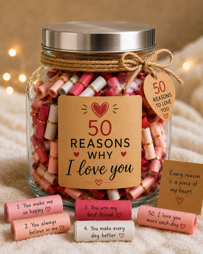 50 Reasons Why I Love You Jar