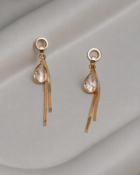 Veloura Crystal Tassel Earrings
