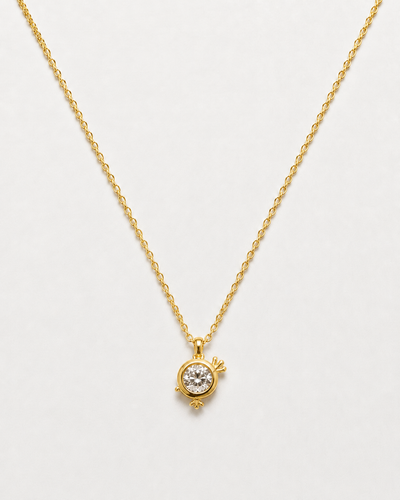 Royal Spark Solitaire Pendant Necklace