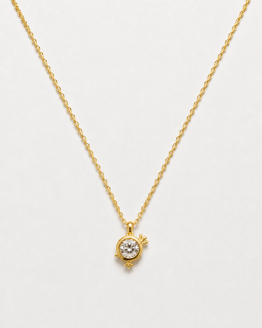 Royal Spark Solitaire Pendant Necklace