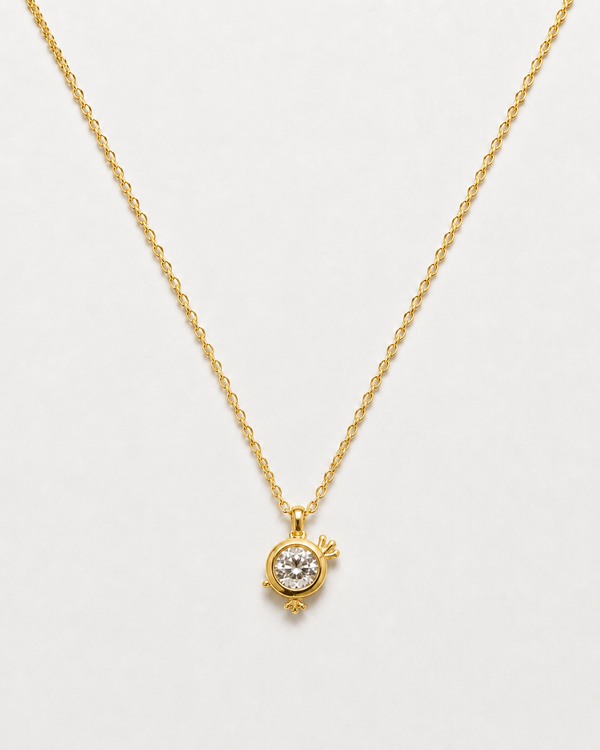 Royal Spark Solitaire Pendant Necklace