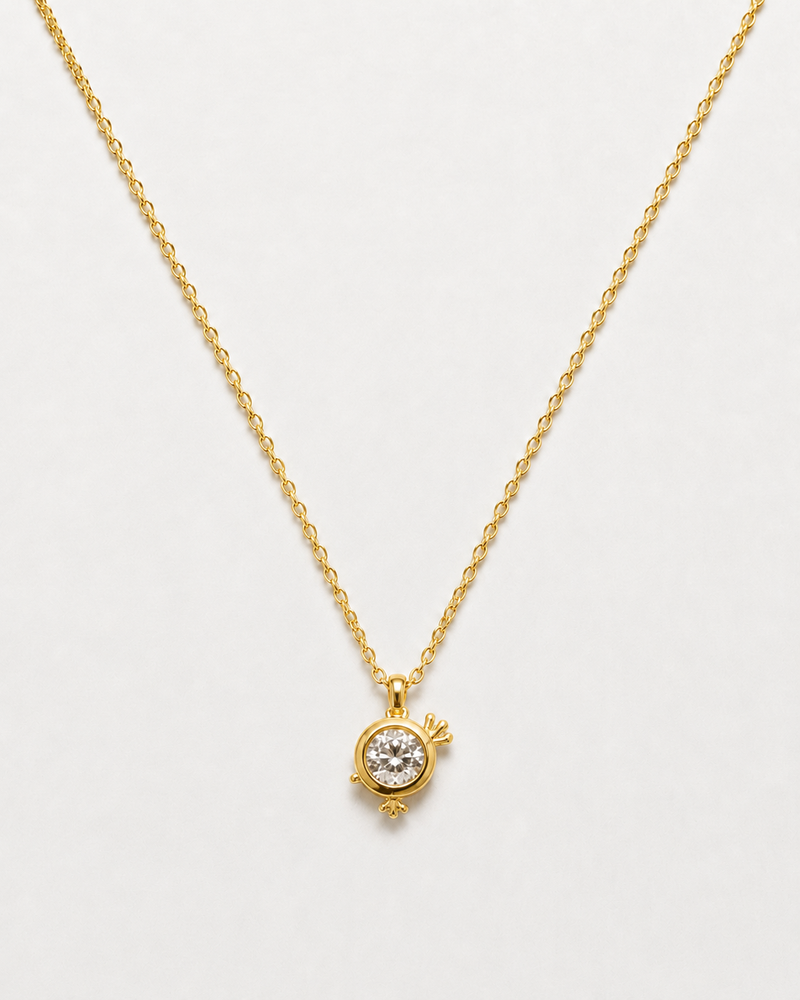 Royal Spark Solitaire Pendant Necklace