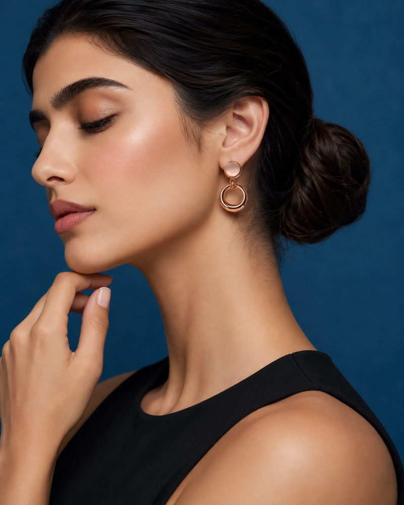 Rose Orbit Earrings