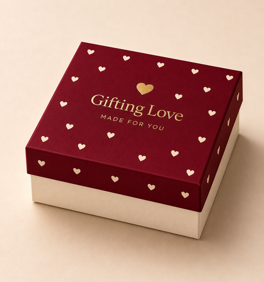 Golden Hearts Necklace Gift Box