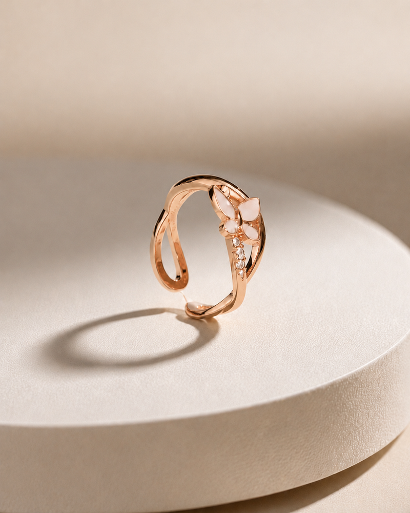 Rose Papillon Ring