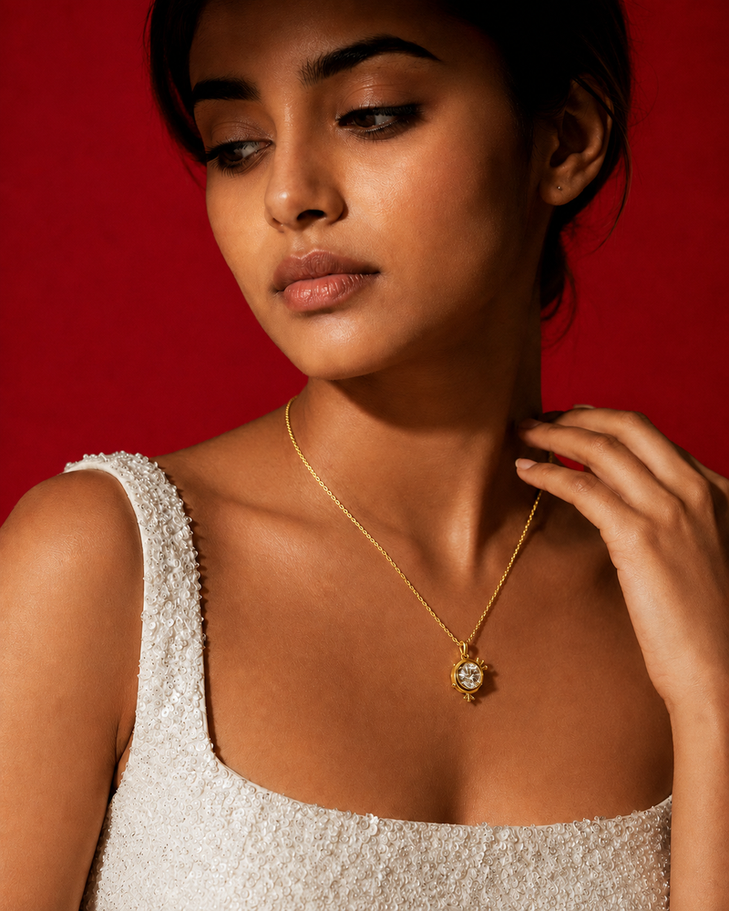Royal Spark Solitaire Pendant Necklace