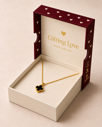 Golden Hearts Necklace Gift Box