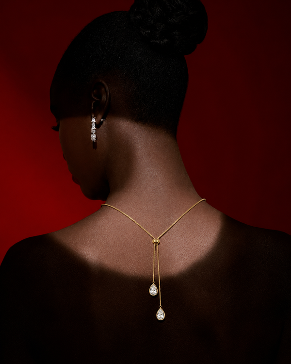 Elegant Dual Drop Adjustable Necklace