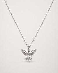 Celestial Angel Wing Pendant Necklace