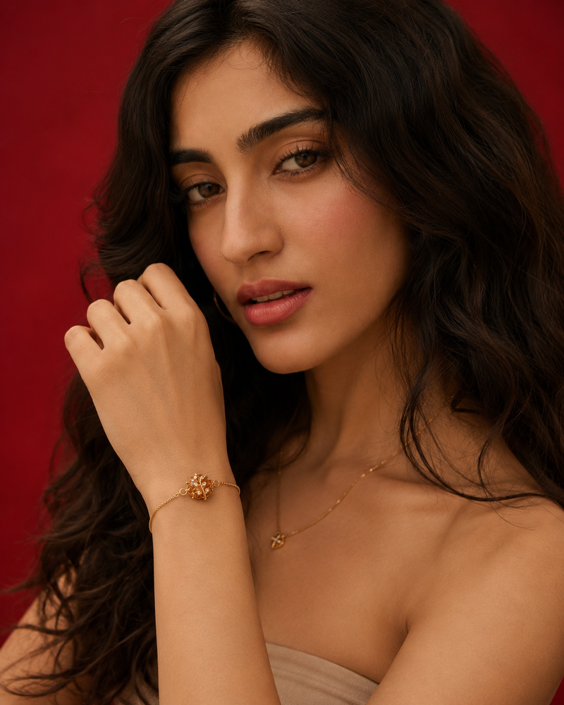 Golden Bloom Adjustable Bracelet