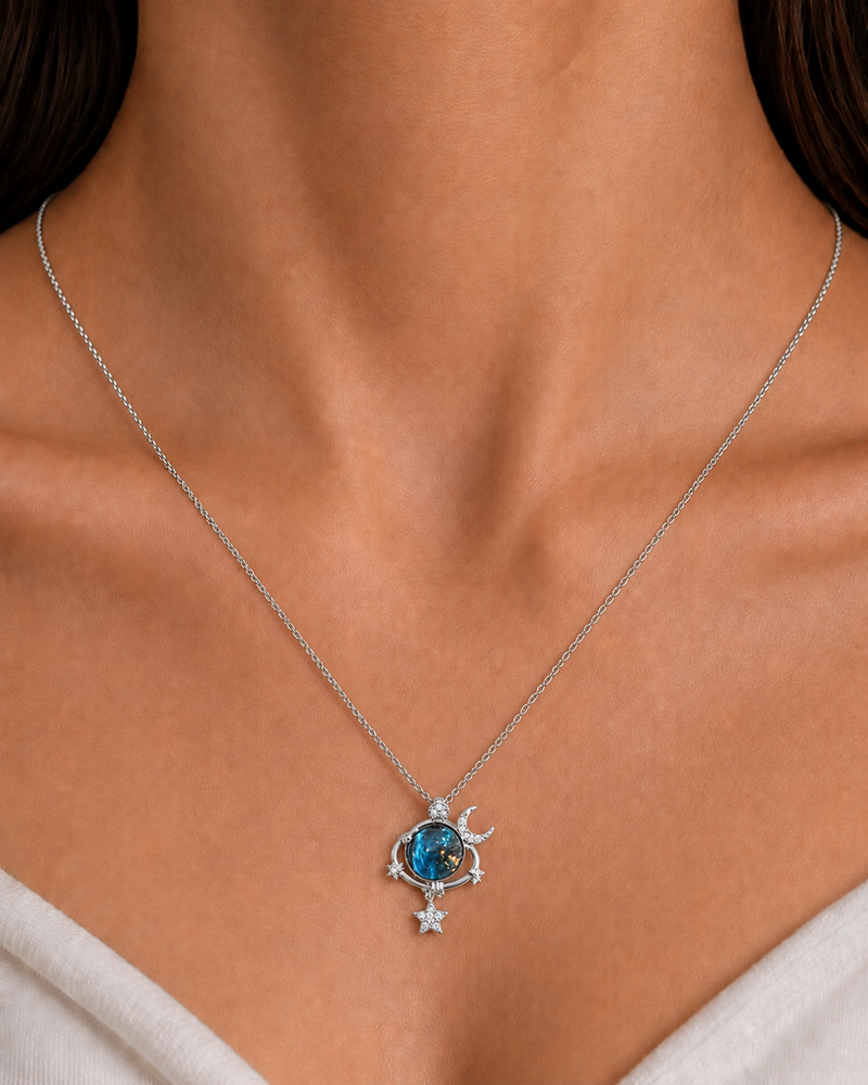 Celestial Galaxy Pendant Necklace